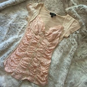 Peach bebe top